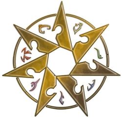 The Sihedron, symbol of the runelords of Thassilon