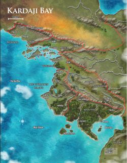 Kardaji Bay map