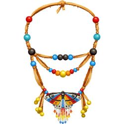 Rainbow Moth Pendant