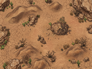 Battlemap - Arid plain